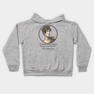 Mary Wollstonecraft Portrait and Quote Kids Hoodie